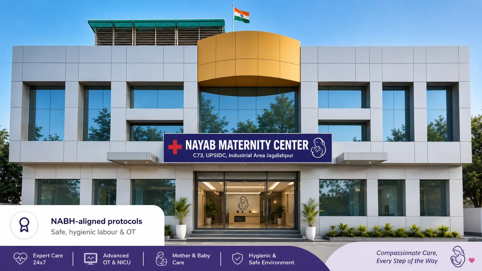 Expert care, every step, every moment — for mother, for baby, for life at Nayab Maternity Center