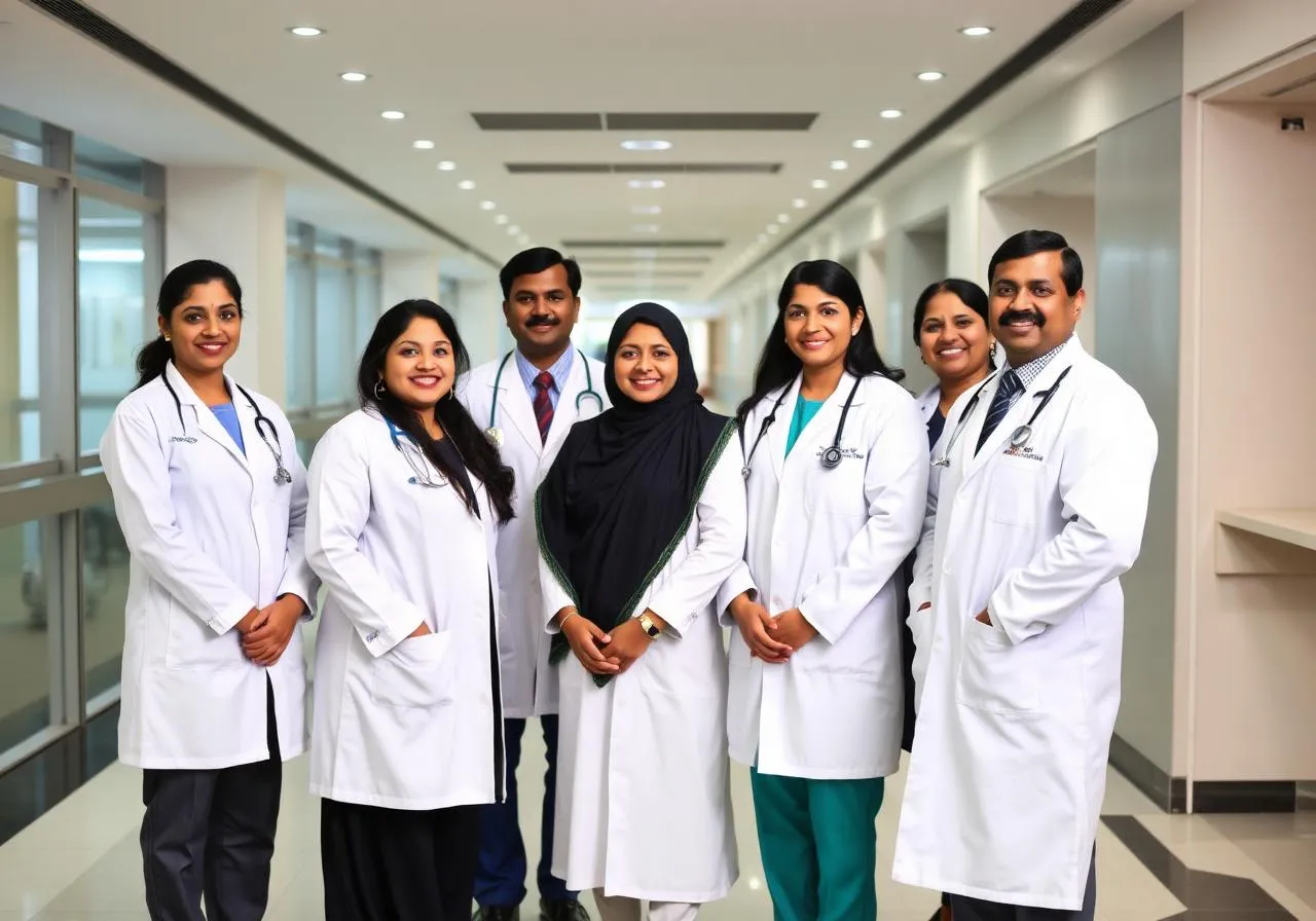 The medical team of Nayab Maternity Center